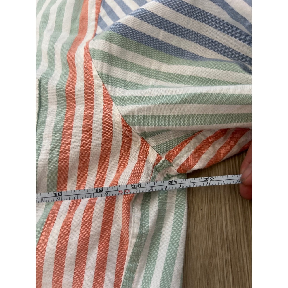 J.Crew Broken-In Oxford Slim Fit Multi-Color Stripe Organic Cotton Shirt Mens‎ M - Picture 6 of 11